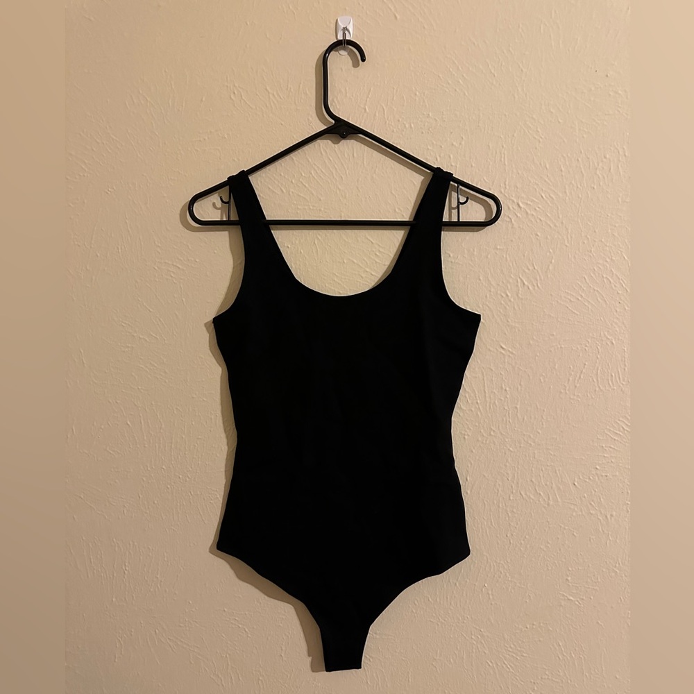 SHINESTAR BLK Stretchy Unitard 🖤